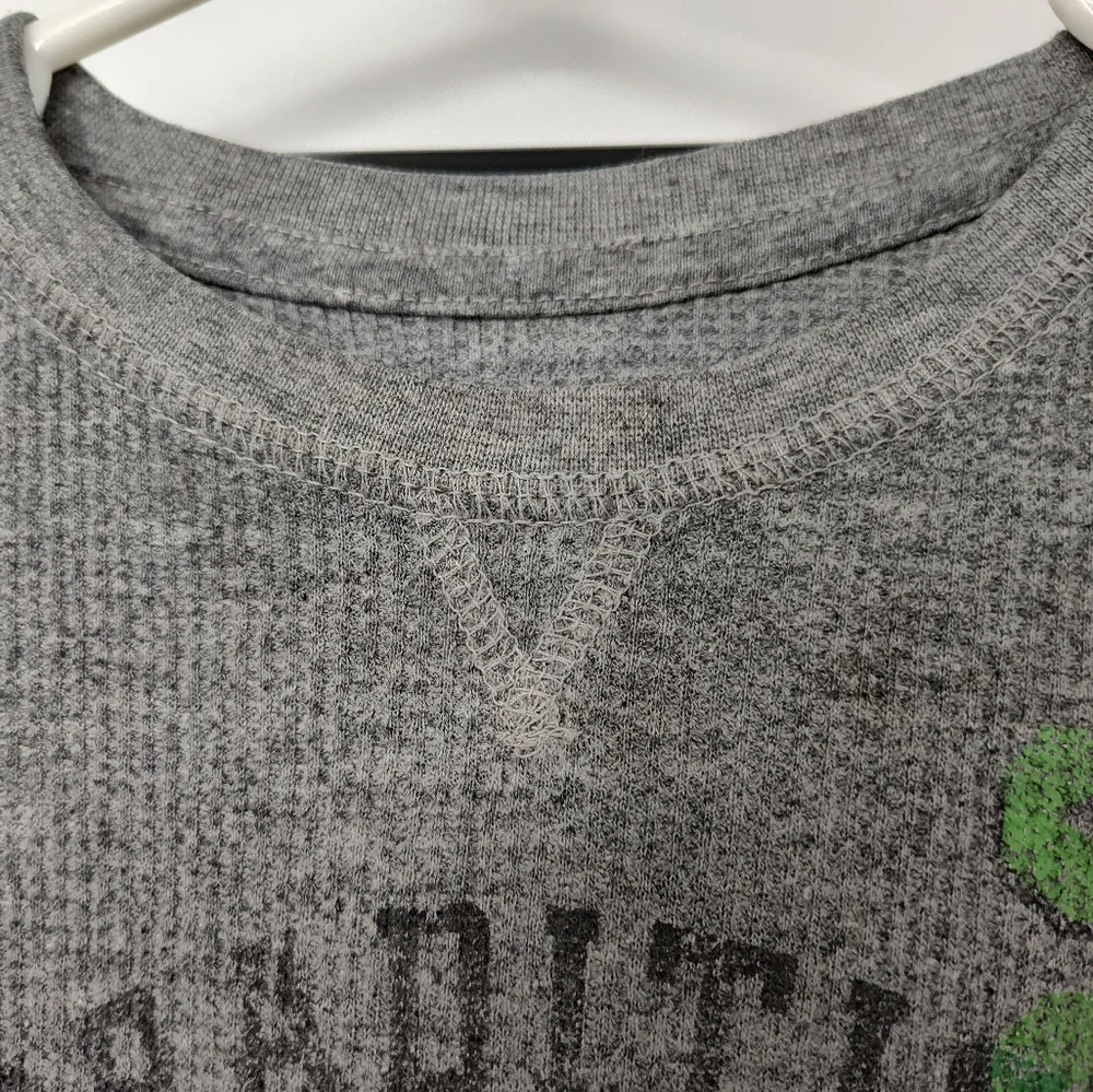 John Deere Green Logo on Gray Thermal Knit Kids Size 5